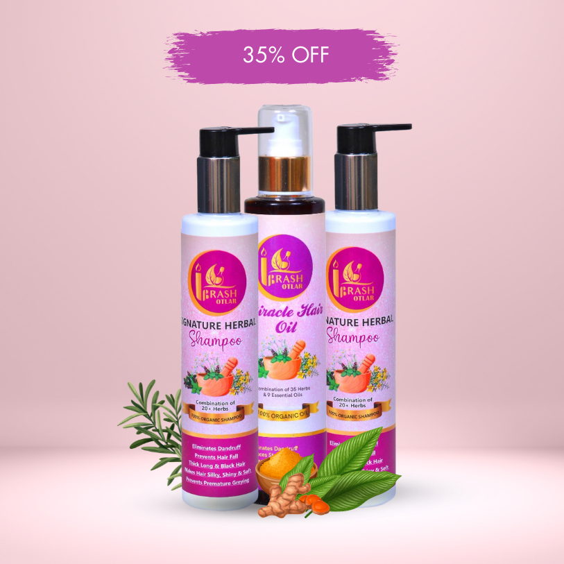 DEAL 2  [Miracle Hair Oil (200ML) +2 (Signature Herbal Shampoo 200ML)+Free SHIPPING]